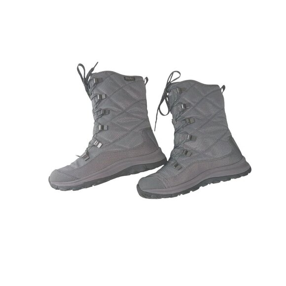 KEEN Women's Waterproof Lace-Up Tall Winter Boots Terradora Pewter/Drizzle sz 5 - Picture 5 of 13